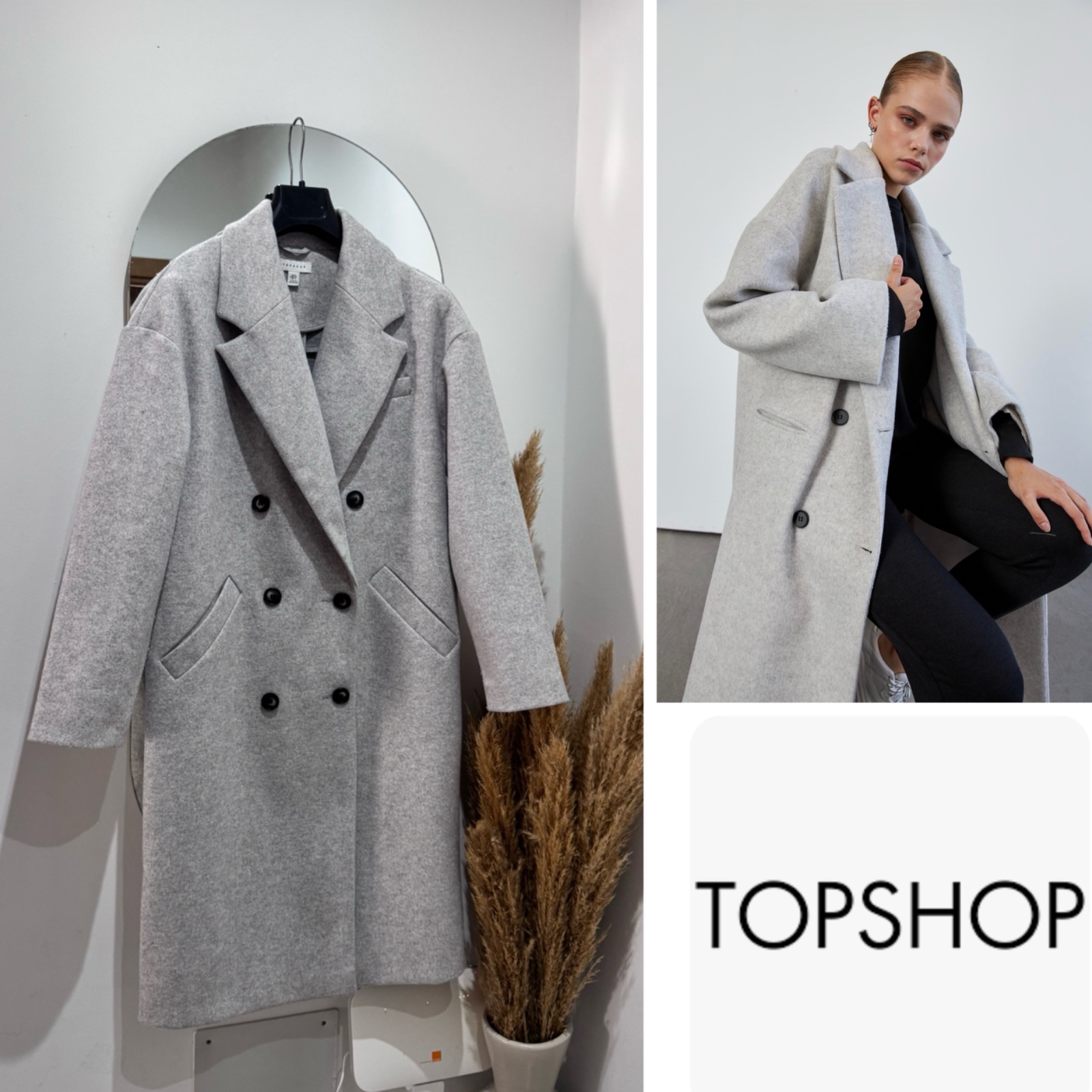 Manteau double boutonnage croisée