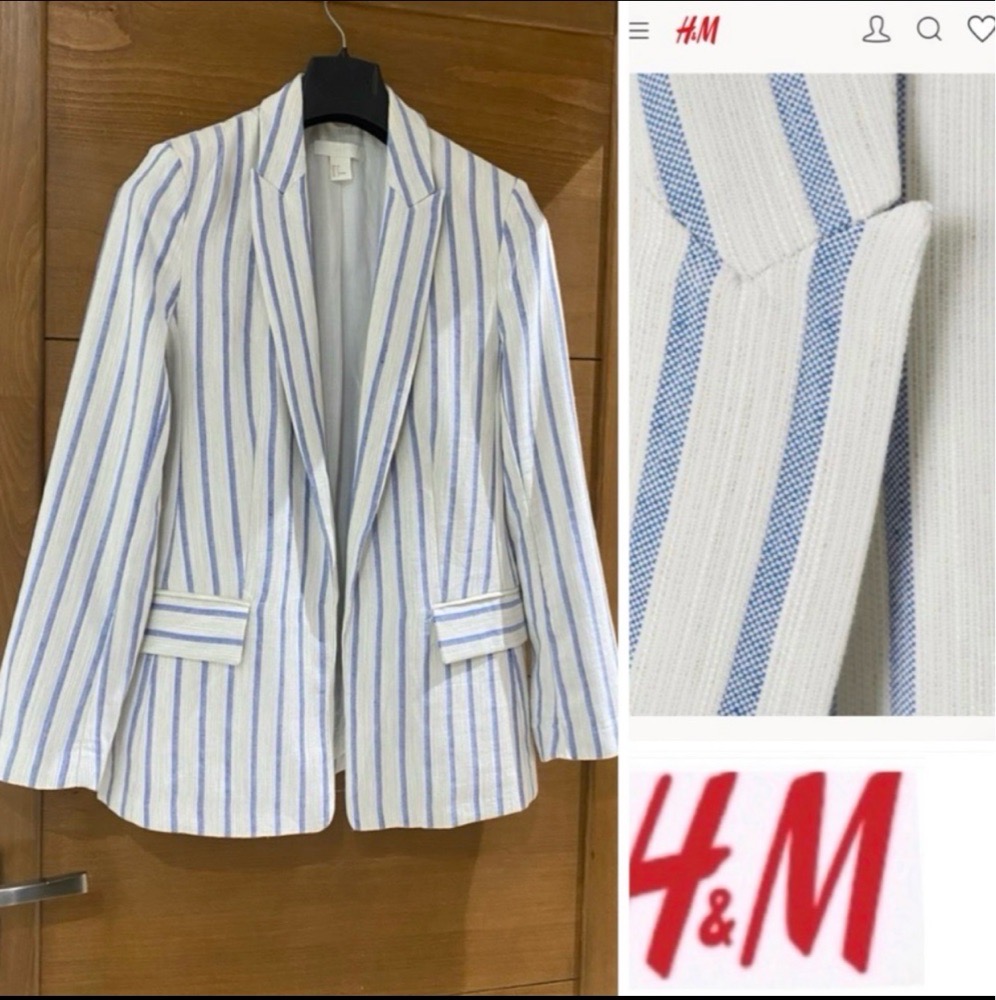 Blazer langue H&M  neuf avec lin gamraya et doubleur cotton
