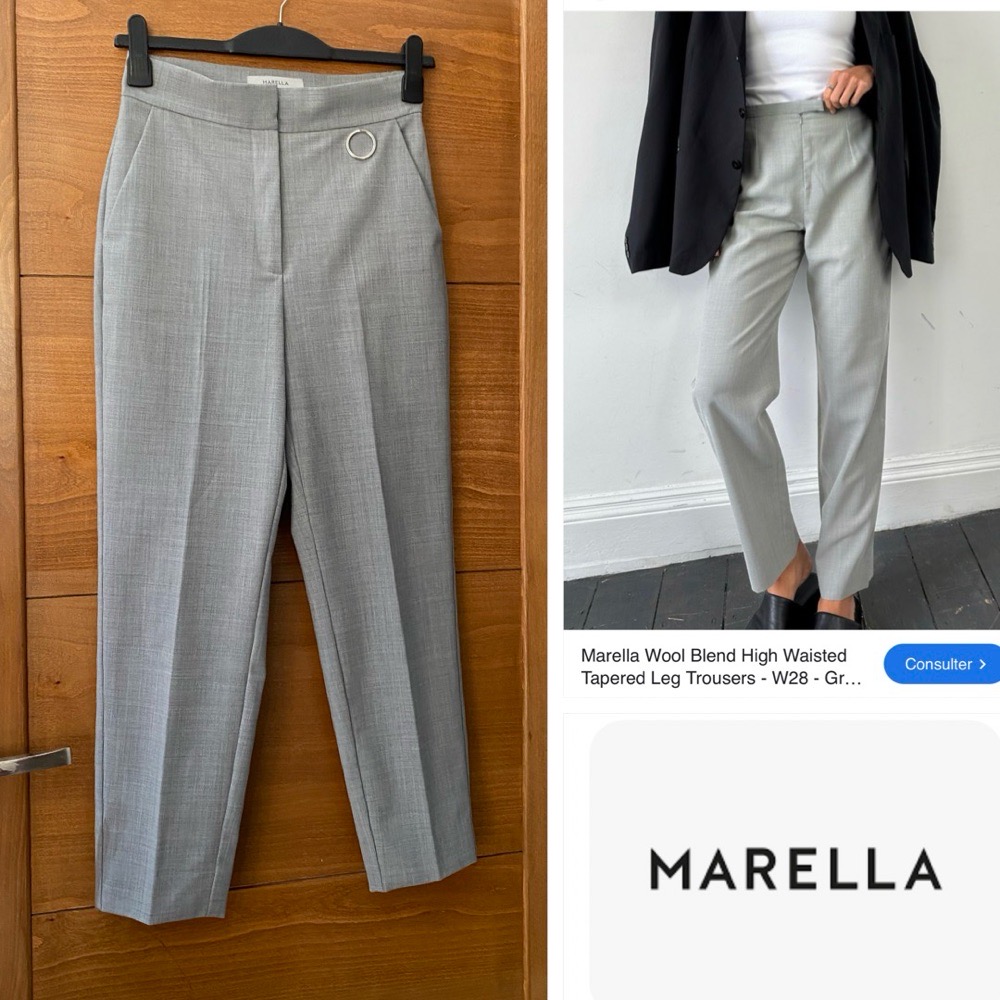 pantalon MARELLA by MAX MARA en laine taille haute 