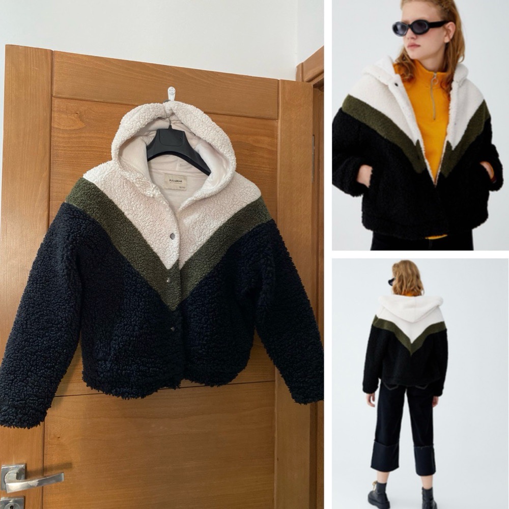 Pull & Bear hooded Fleece Jacket - 