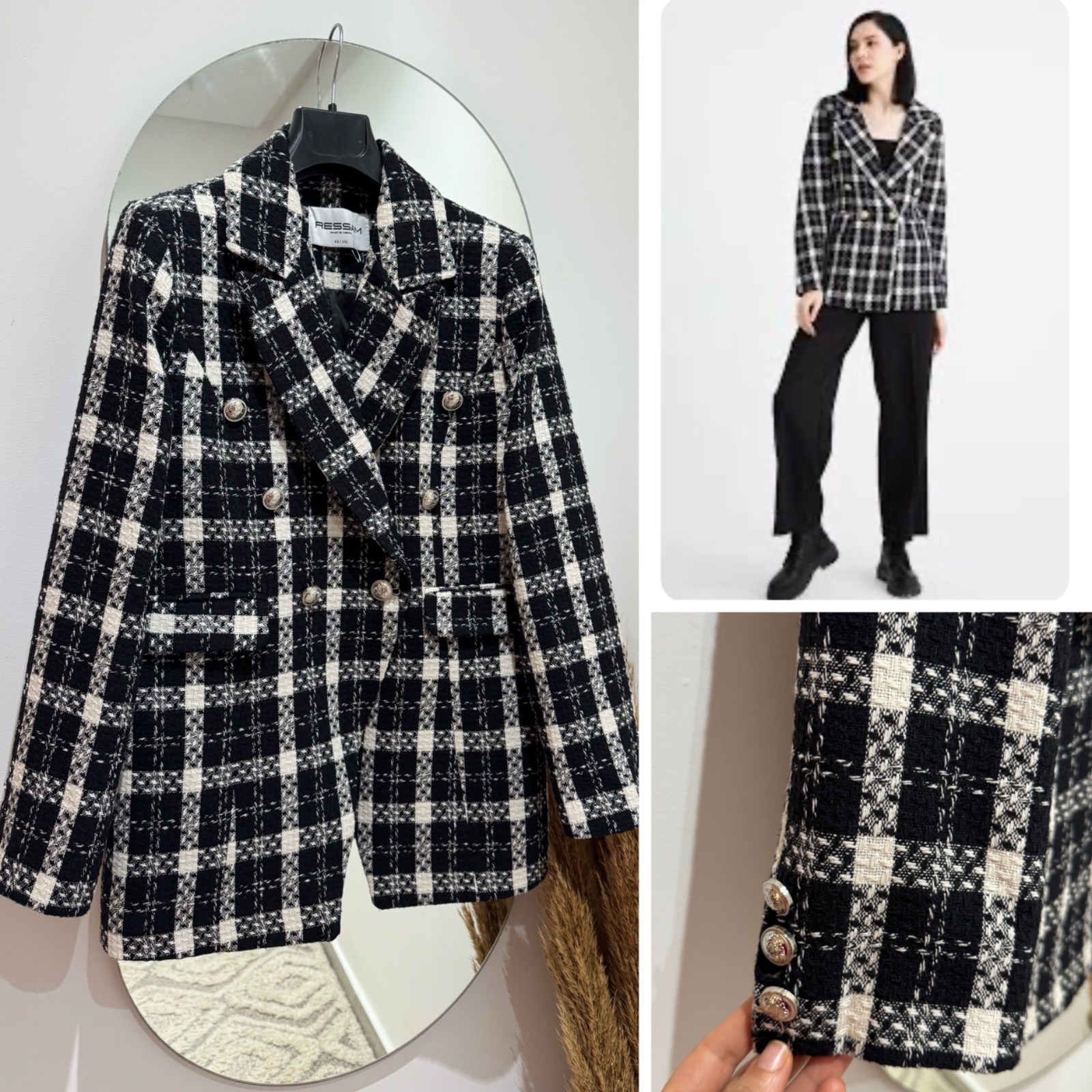 Blazer double boutonnage 