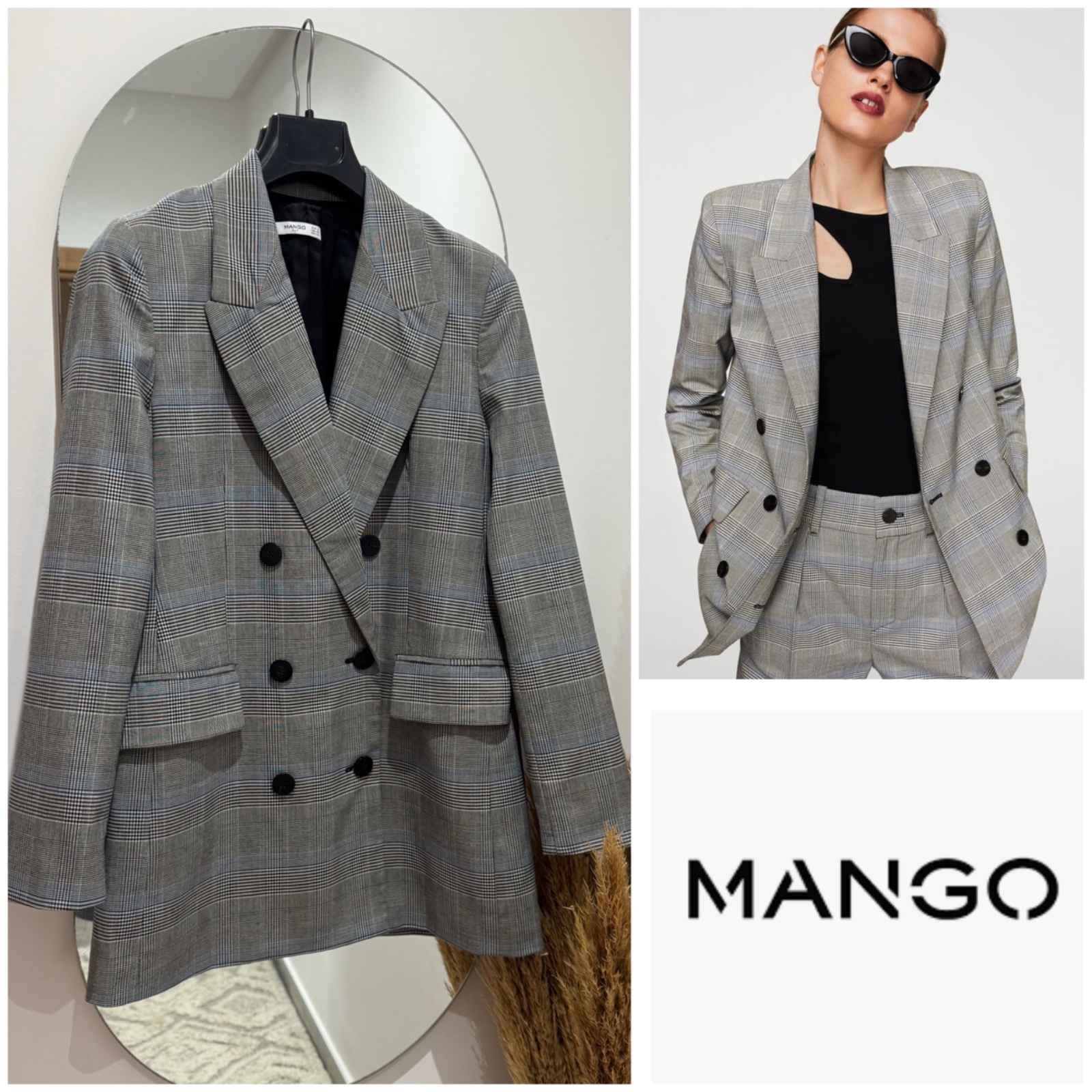 MANGO blazer double boutonnage 