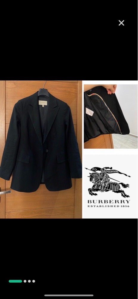 Blazer burberry authentique en lin 
