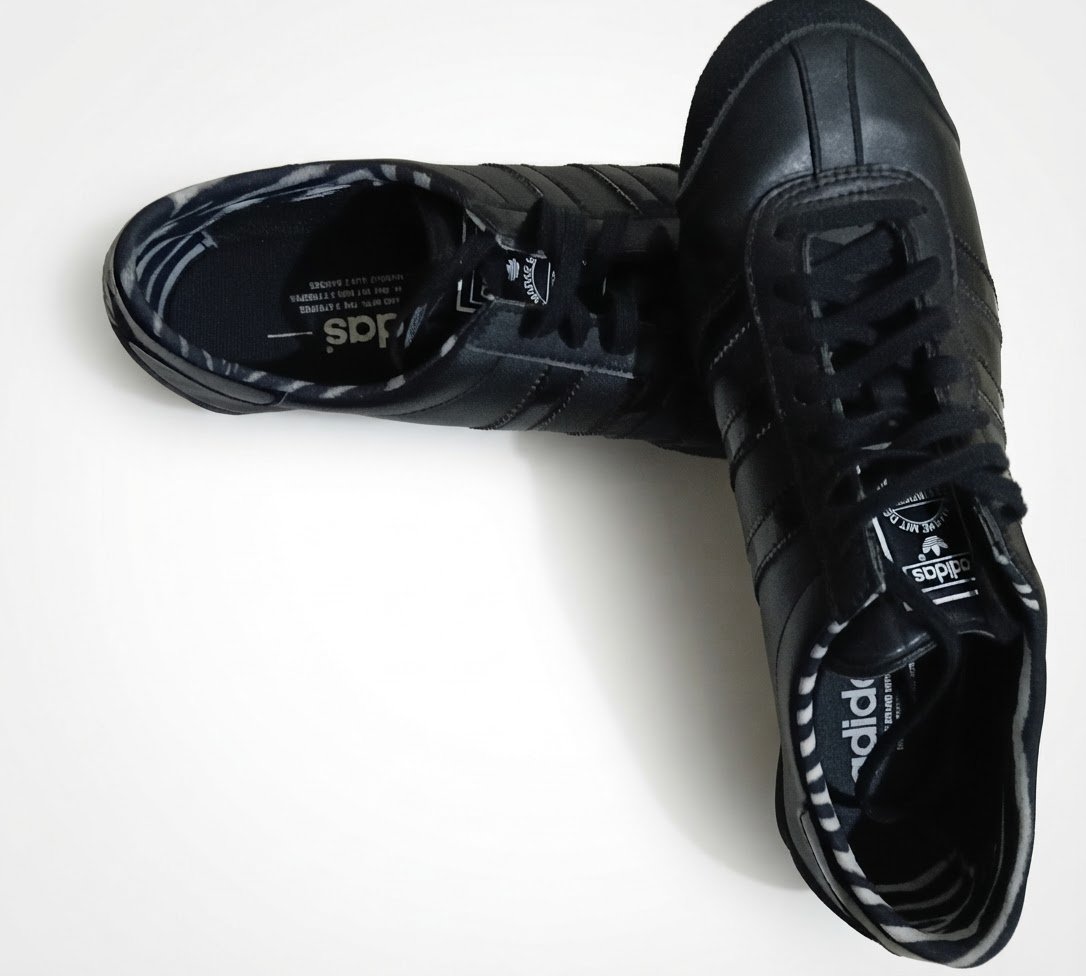 Adidas Aditrack Originales en Cuir Noir (Style Vintage / Rétro)