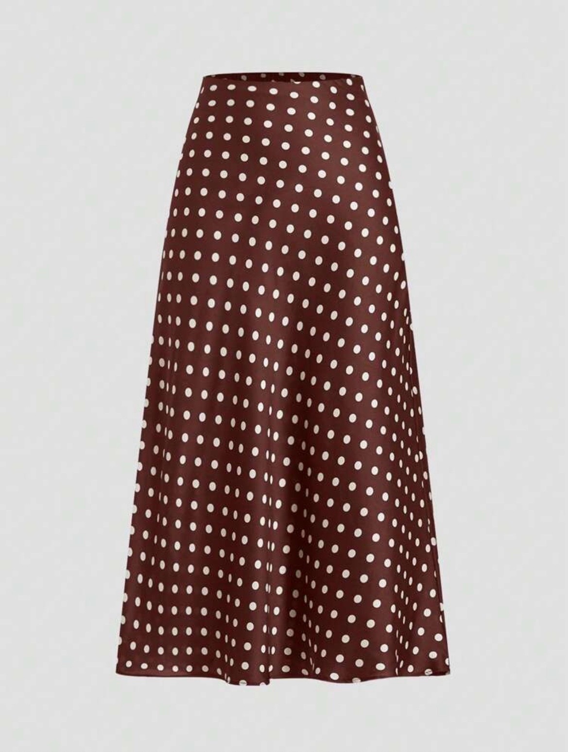 Jupe polka dot satin
