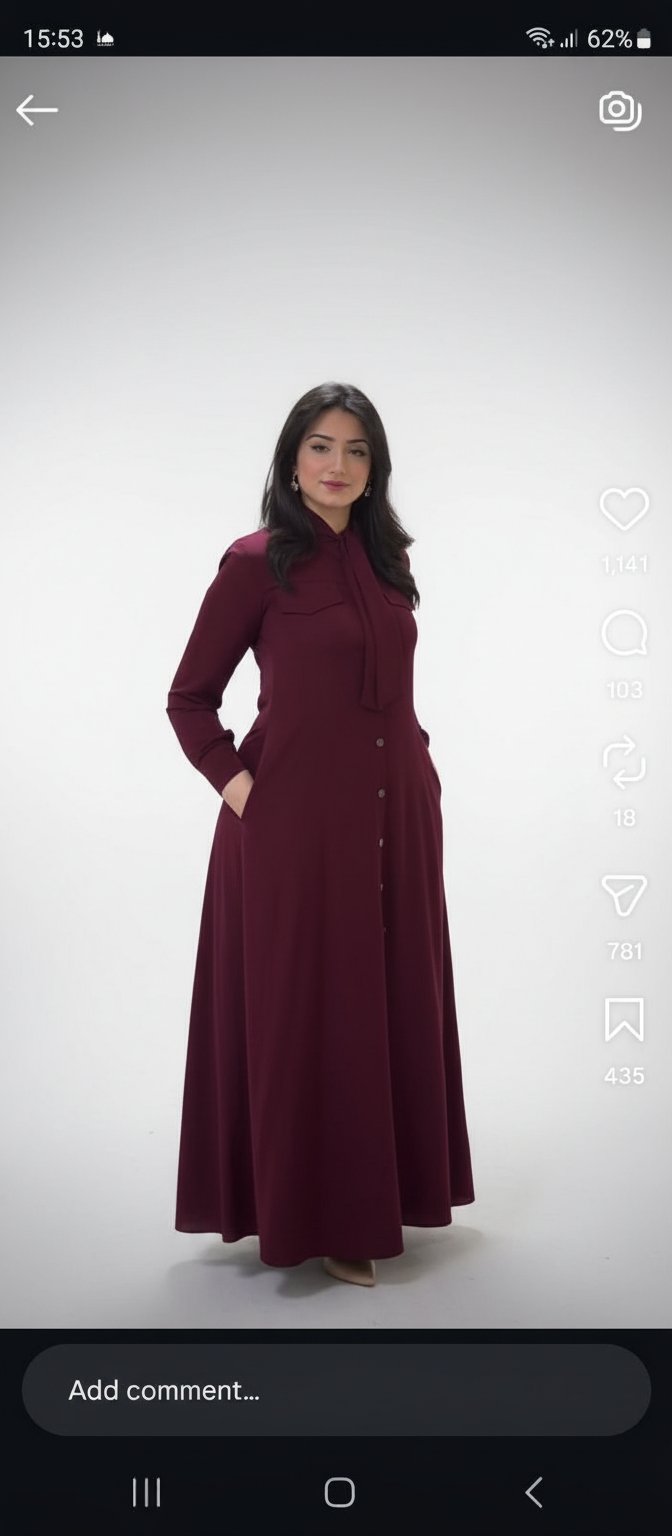 Robe burgundy dymes