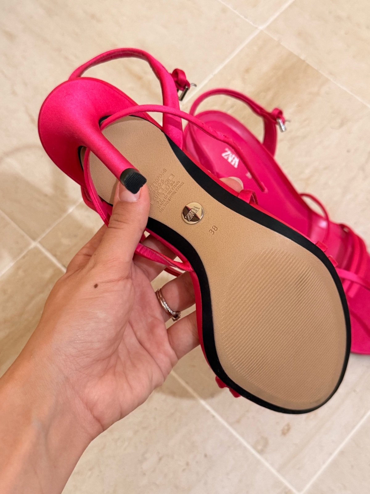 Talons rose fushia 