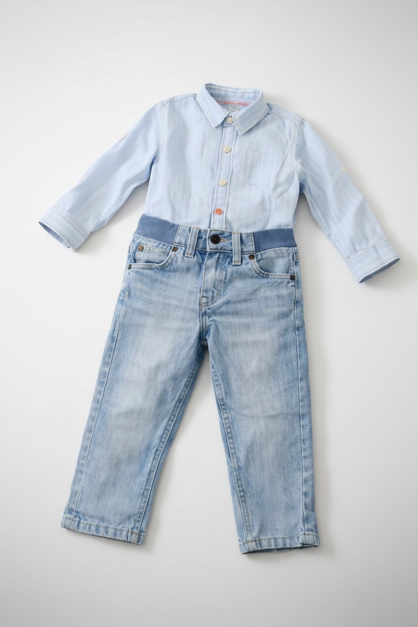 Chemise et pantalon djean 12 mois