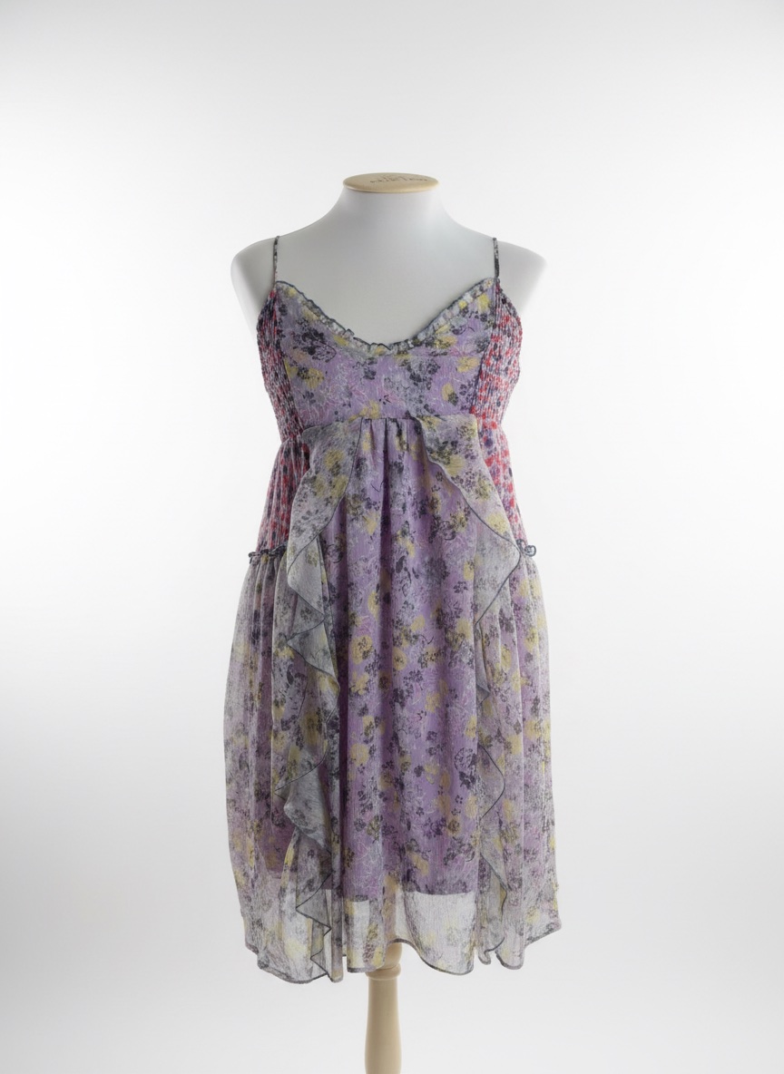 Robe lilas fleuris