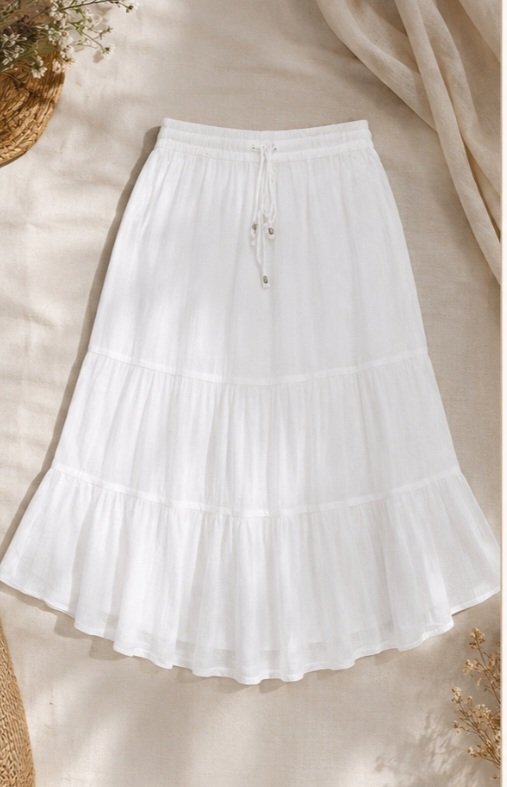 Un jupe blanc 