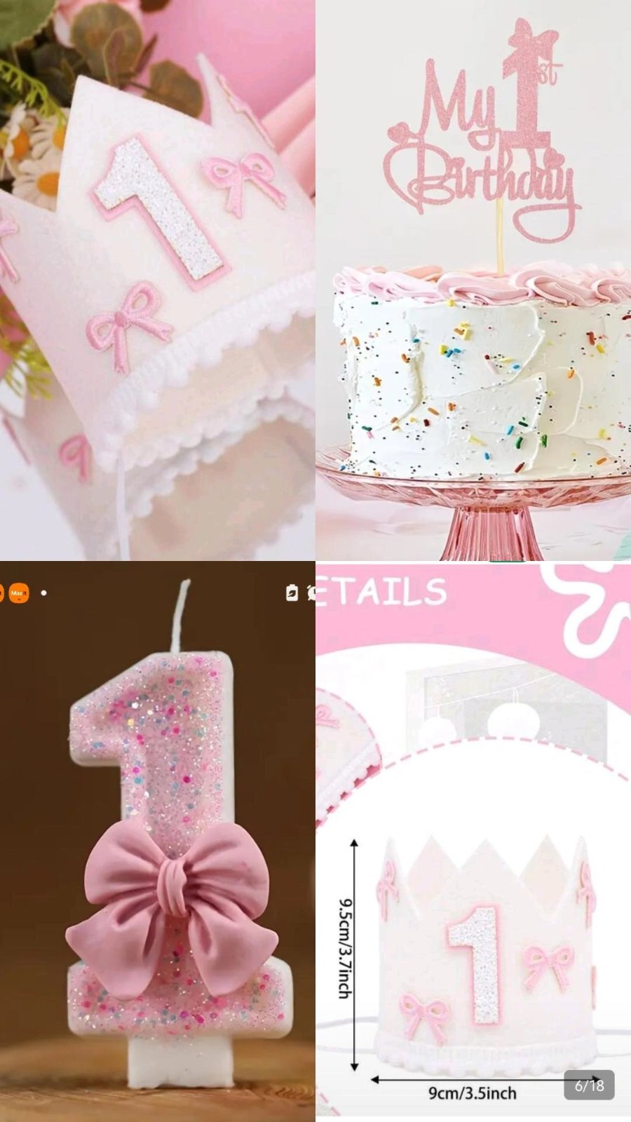 Pack anniversaire pour fille d' 1 an