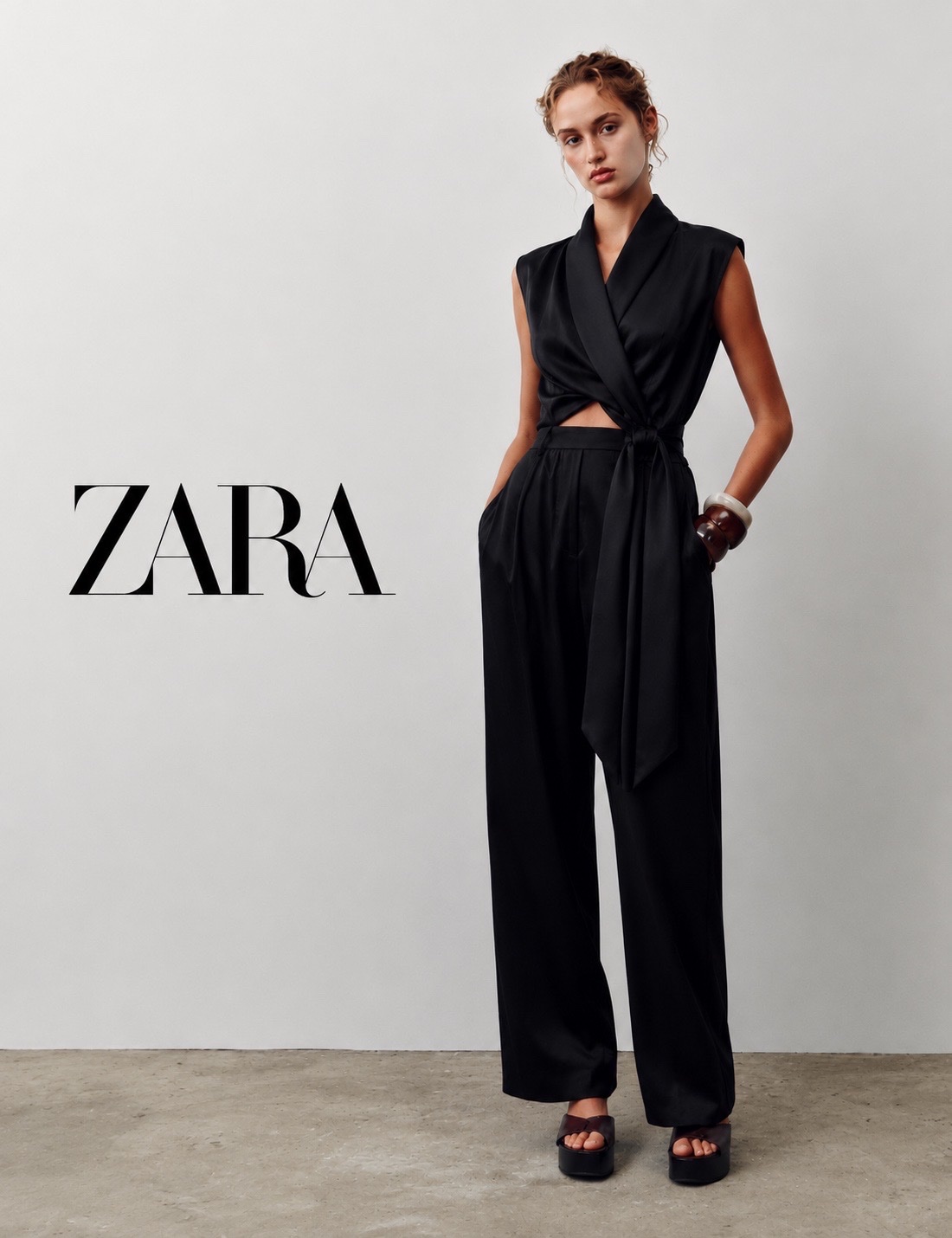 Combinaison noire zara 