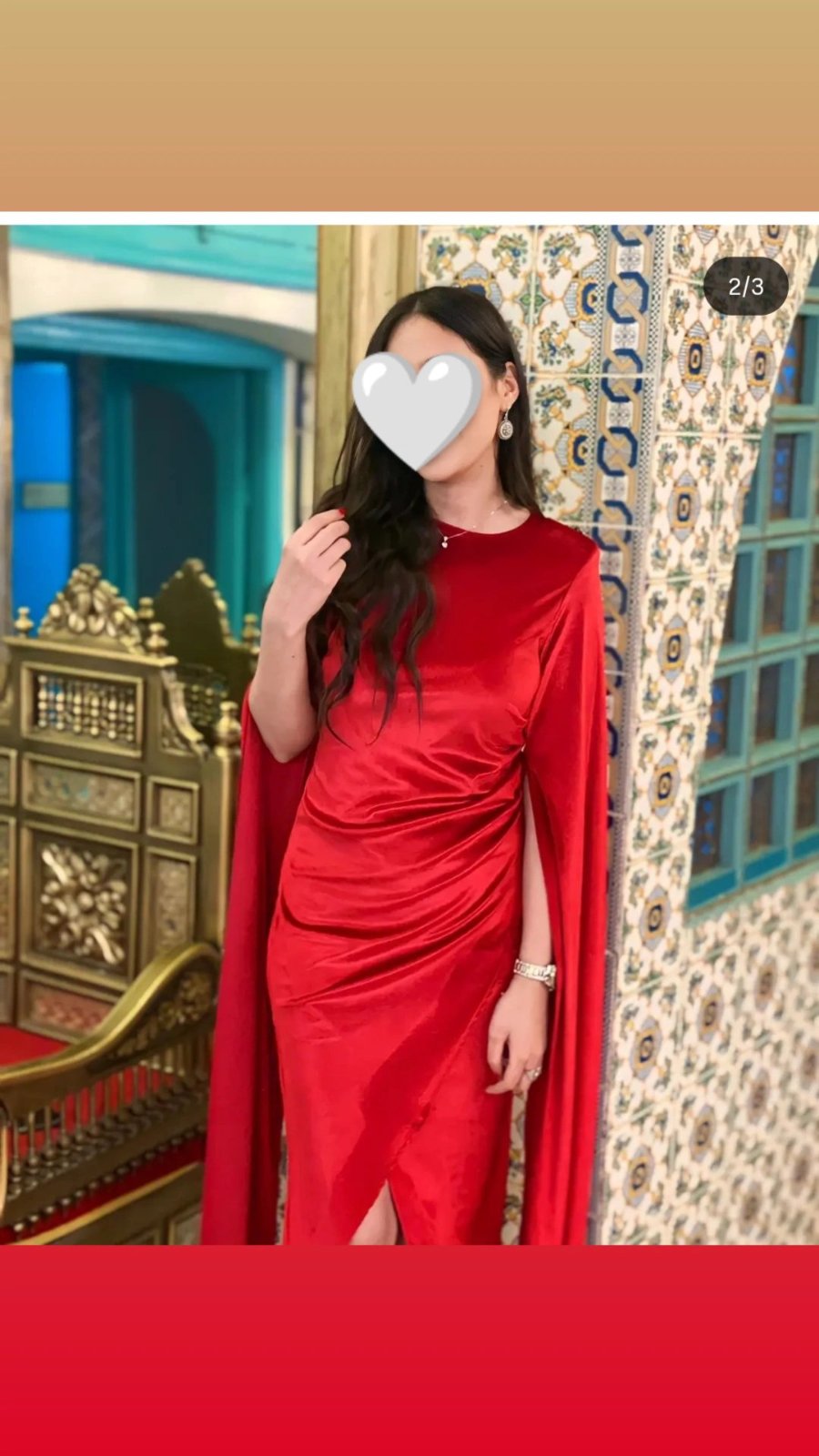 ♥️♥️♥️Je vends cette robe rouge ♥️♥️♥️