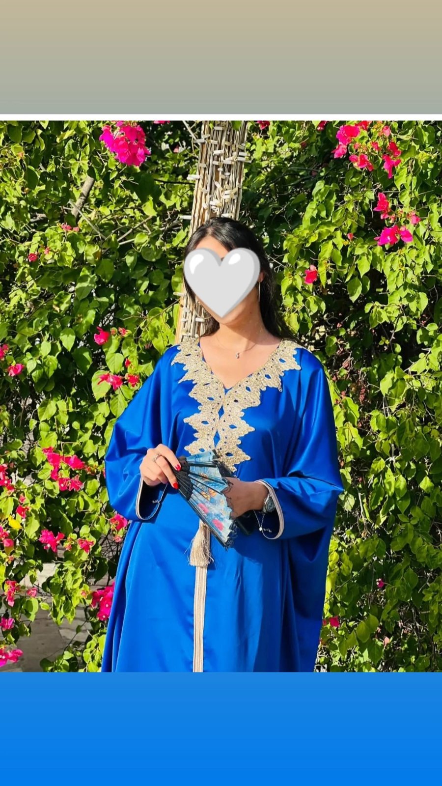 Caftan bleu 