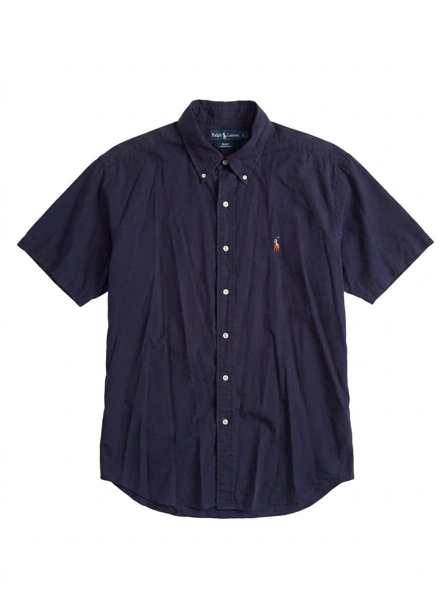 Superbe Chemise Ralph Lauren Marine - Taille L (Coupe Ample XL/XXL+)