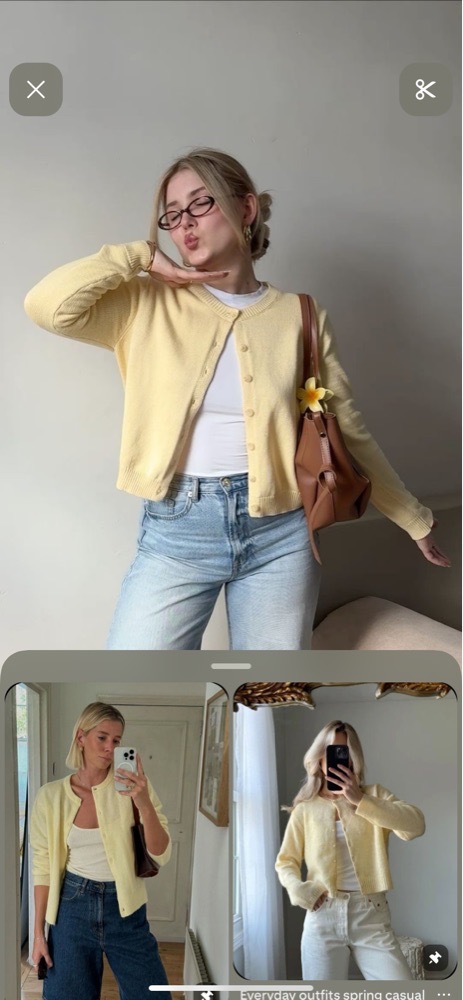 Cardigan jaune 