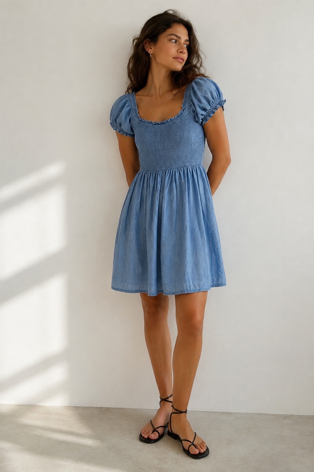 Robe en denim de la marque hm 