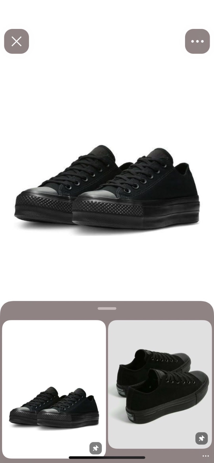 All black converse 