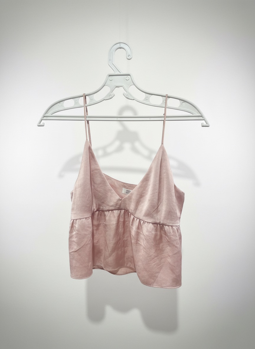 Haut en rose satinée