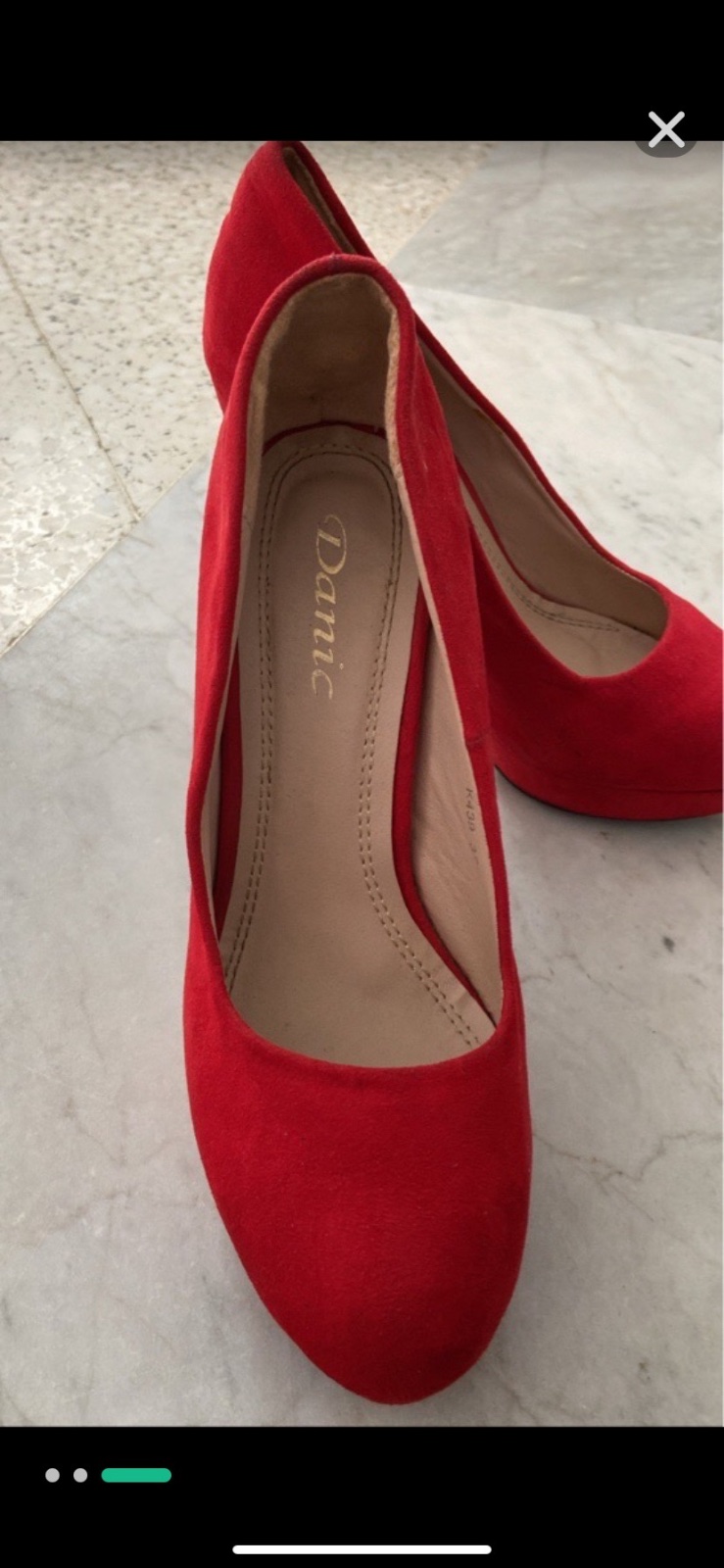 Escarpin rouge de la marque danic (italienne)