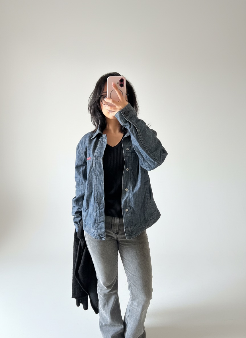 Veste en jean Energie – coupe ajustée Y2K PROMOTION 🔥🔥