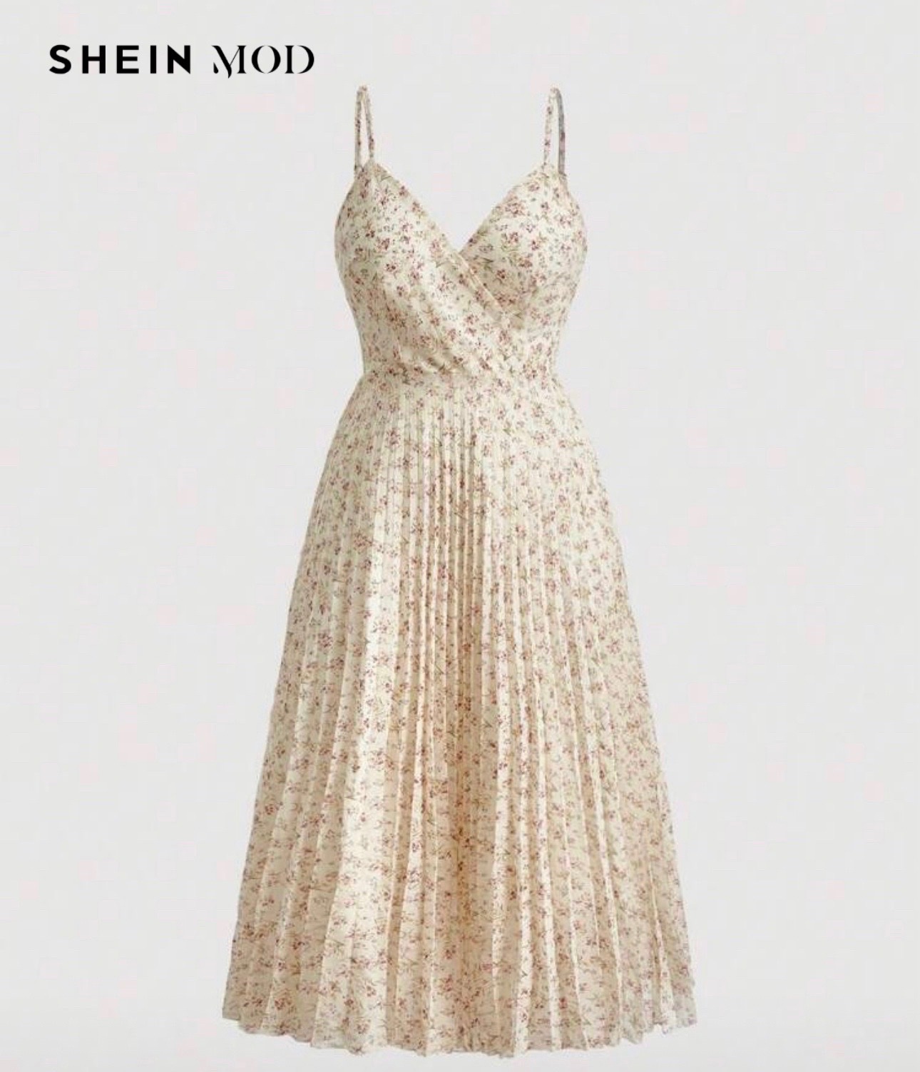 Beige Floral dress 