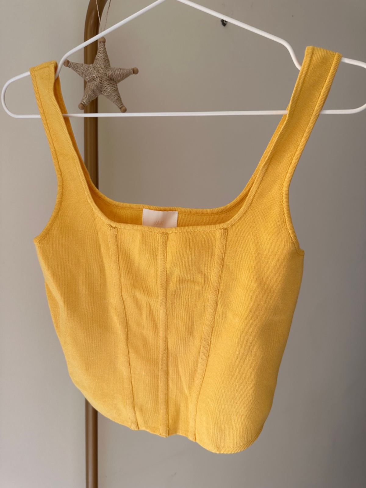 Top jaune h&m