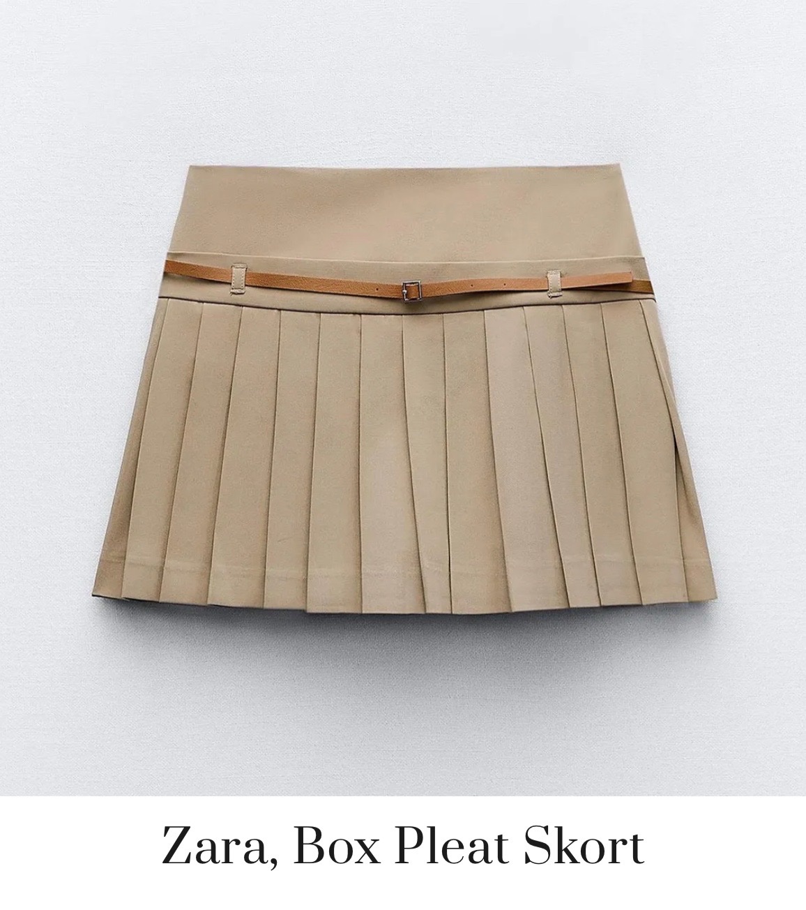 Zara, Box Pleat Skort