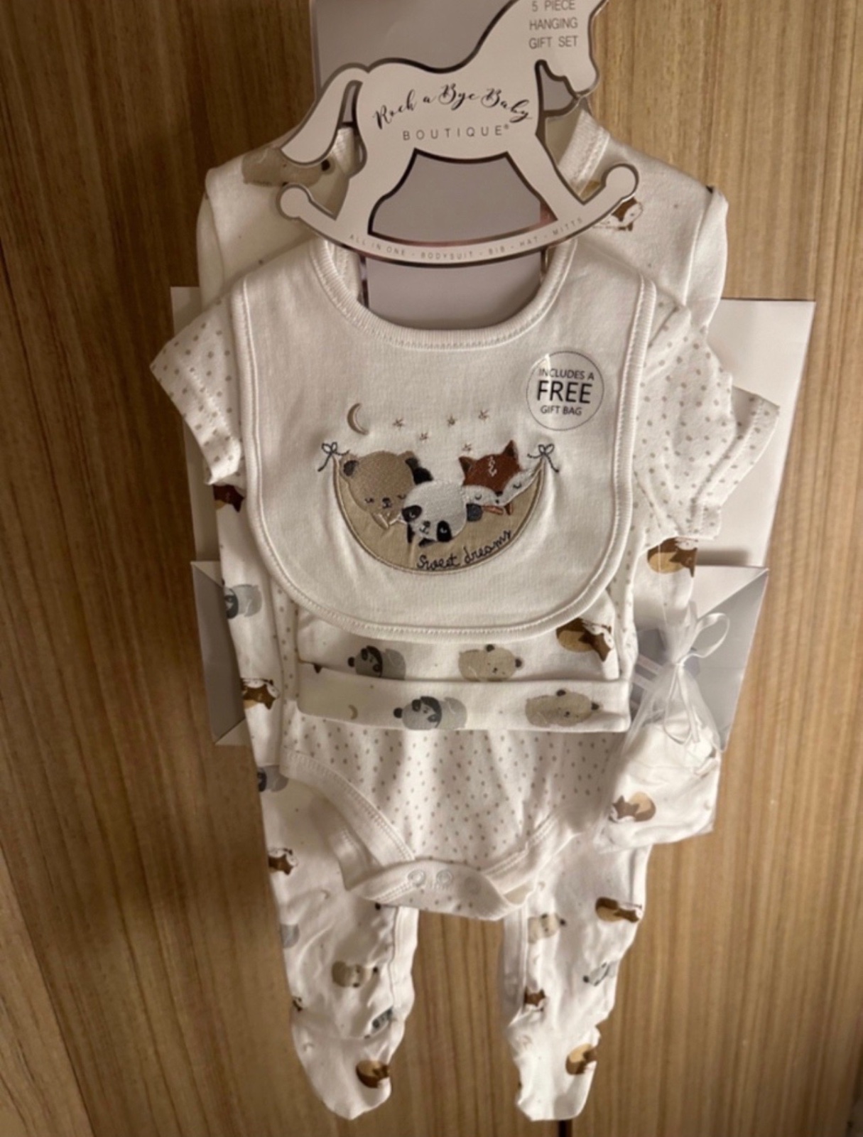 Ensemble cadeau 5 pièces Rock-A-Bye Baby Boutique 100 % coton