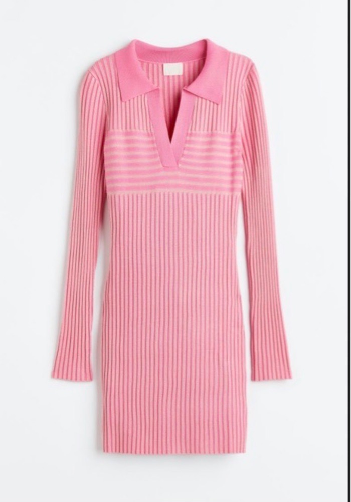 H&M ( romania ) knit pink dress  💗