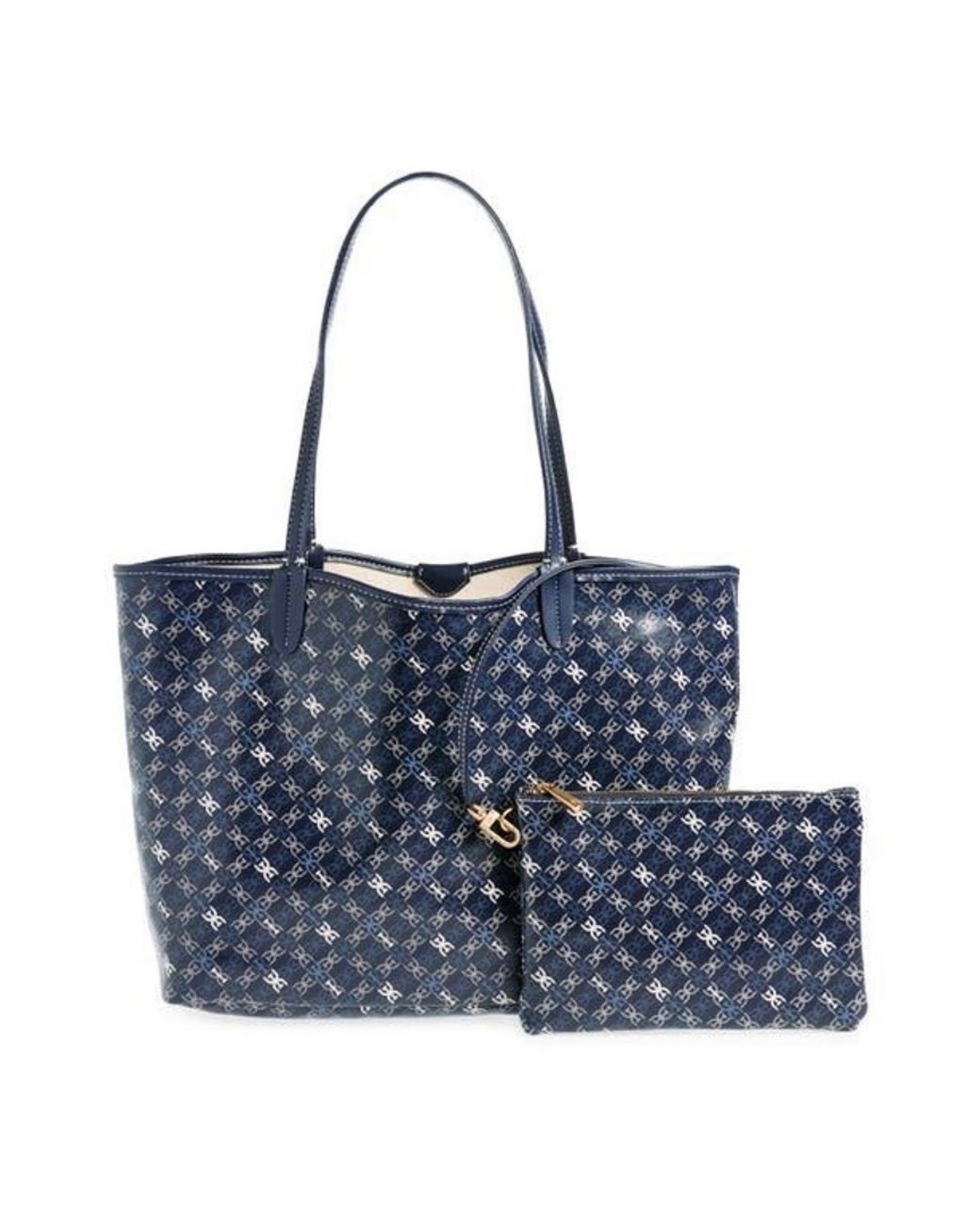 Sam Edelman Medium Harper Monogram Shopper Tote in Blue