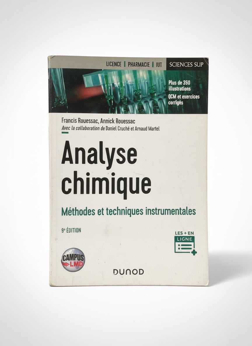Le livre, analyse chimique, méthode technique, instrumentale