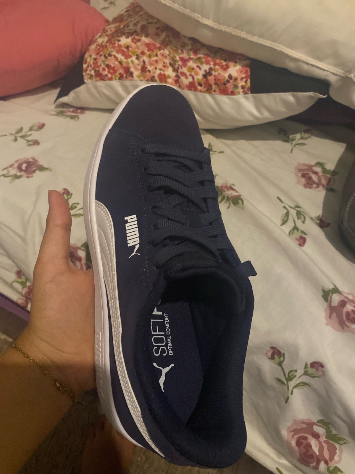 PUMA Smash 3.0 SD Jr 	•	Couleur: PUMA Navy / PUMA White 	•	Pointure: 39 •	Référence: 392035-02 	