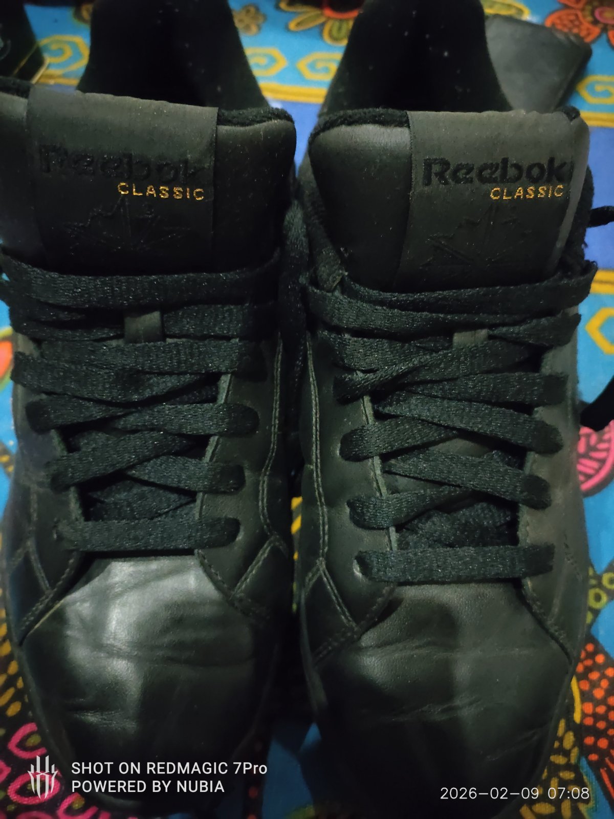 Chaussure de sport noire Reebok Classic