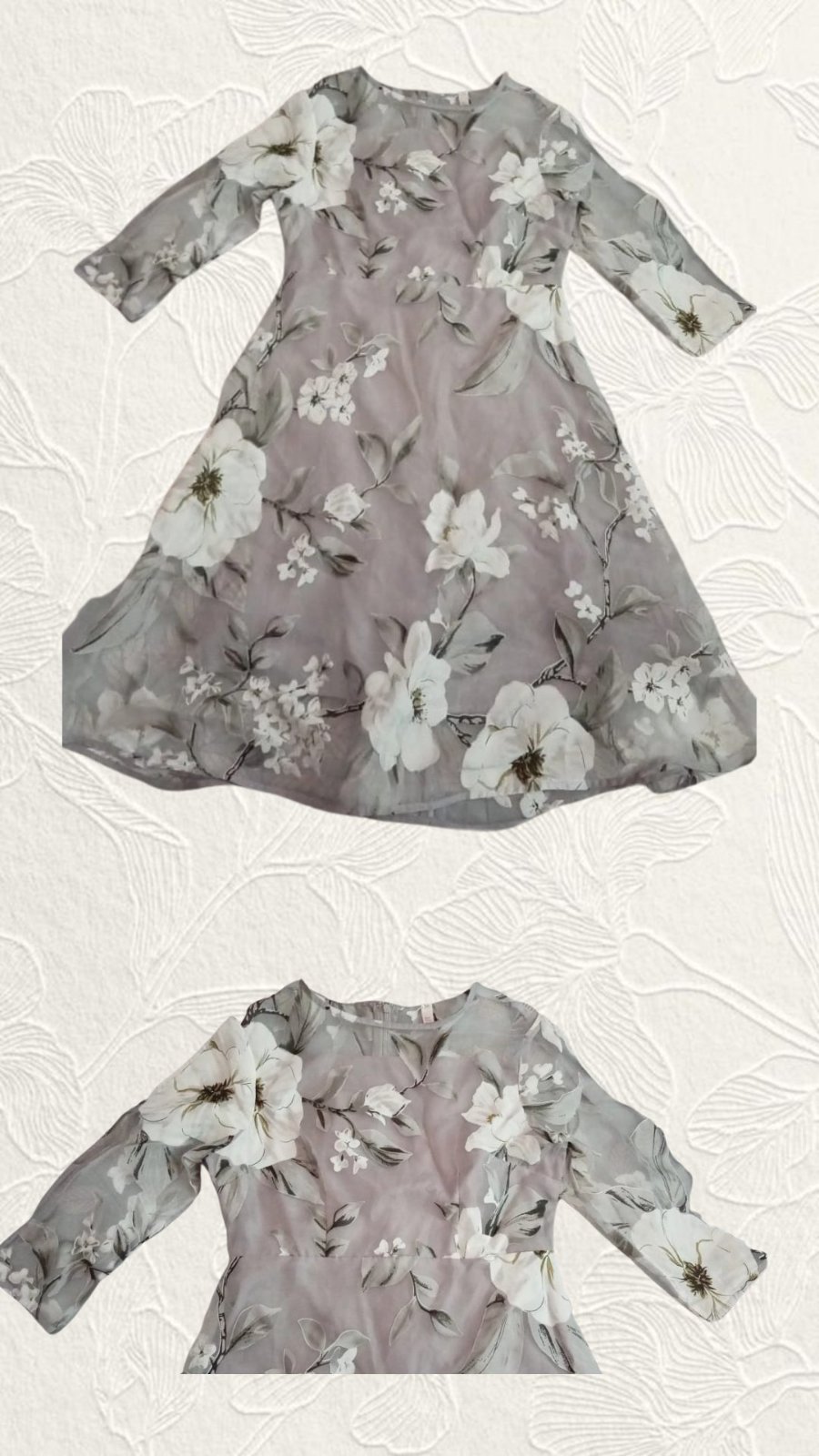 Rêve Floral Chiffon Midi Dress