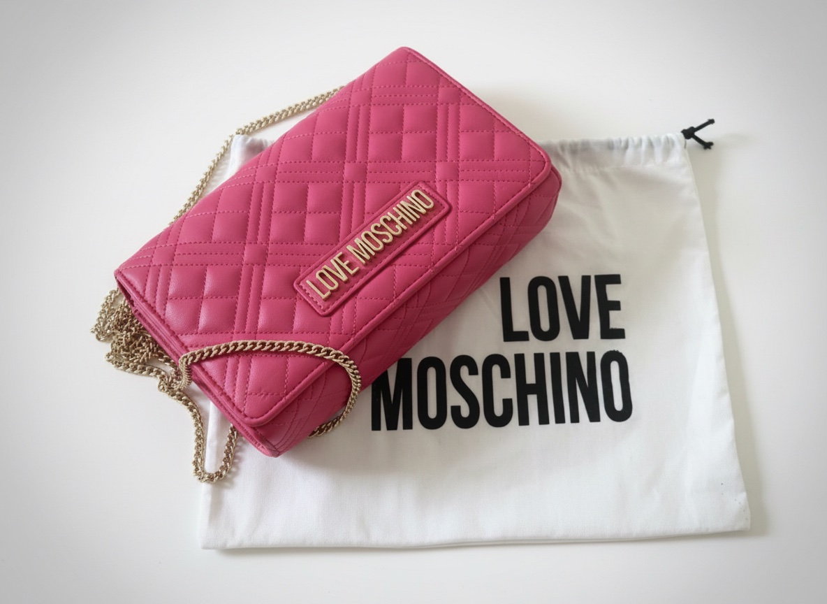 Sac Love matelassé rose