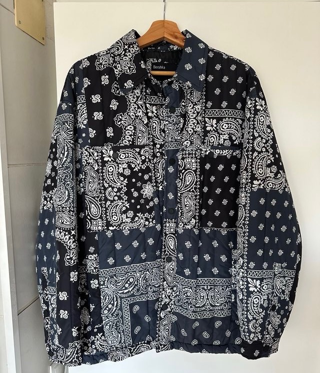 Veste noir imprimée