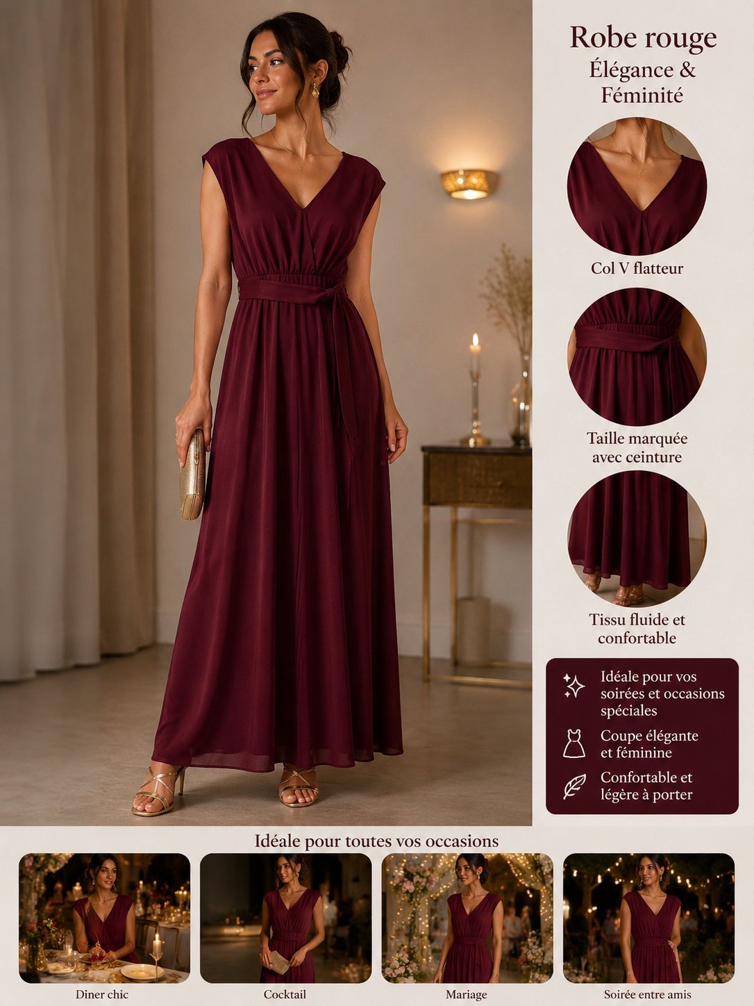 Robe rouge
