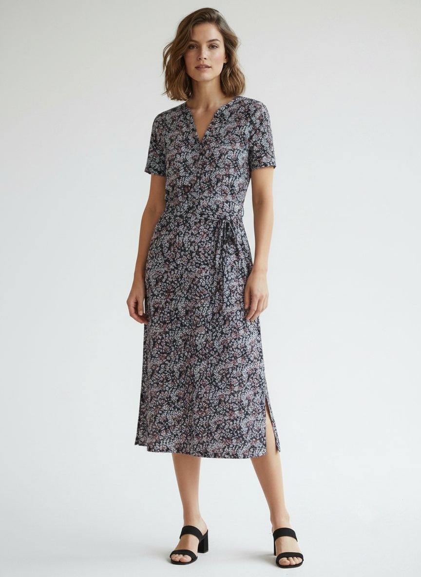 Robe fleurie en popline taille 44