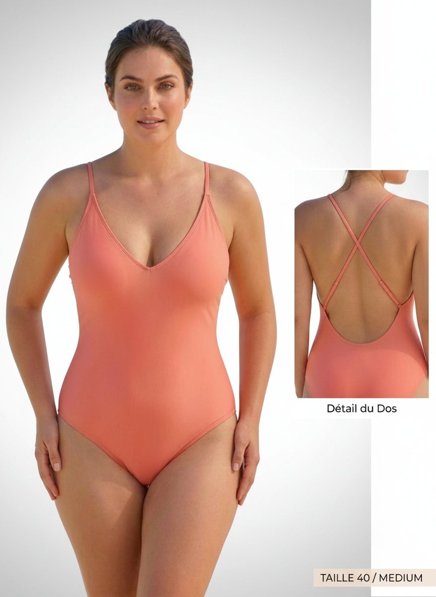 Maillot de bain rose taille 42 importée