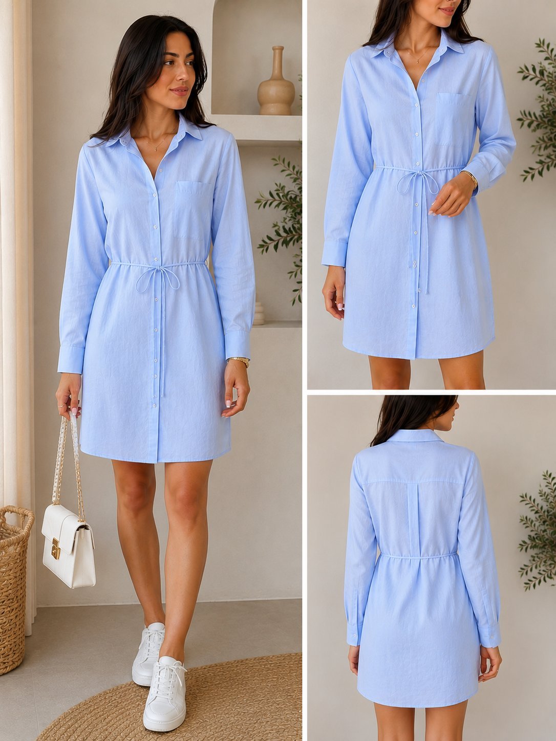 Chemise bleu ciél
