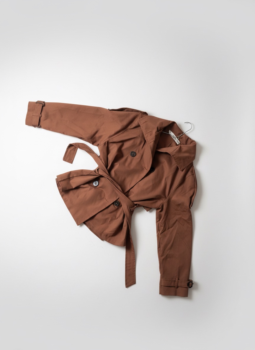 Trench coat marron court
