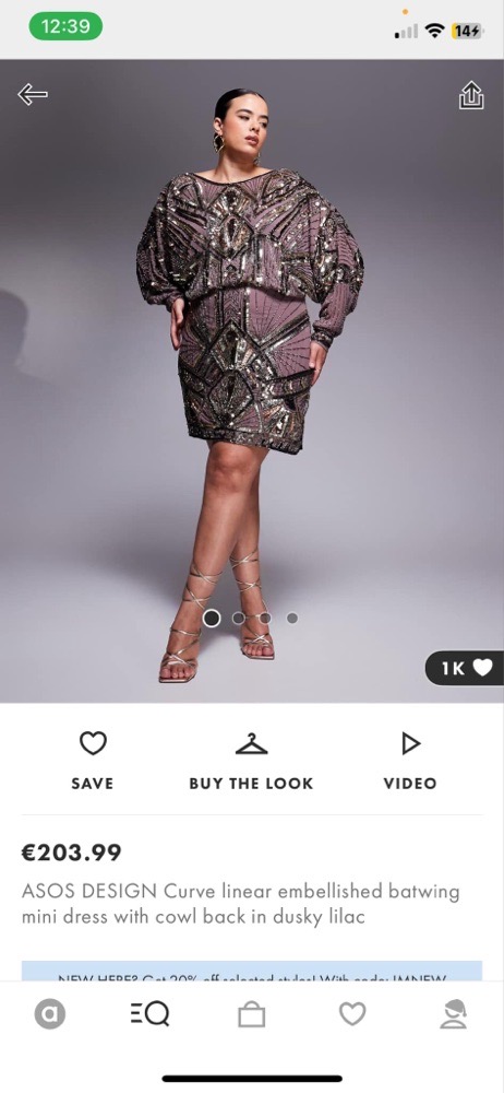 Robe soiree Asos