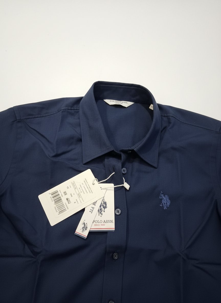 Chemise USPOLO bleue pour femme 