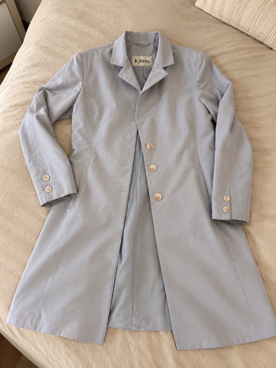 Trench femme gris clair élégant – Kitana