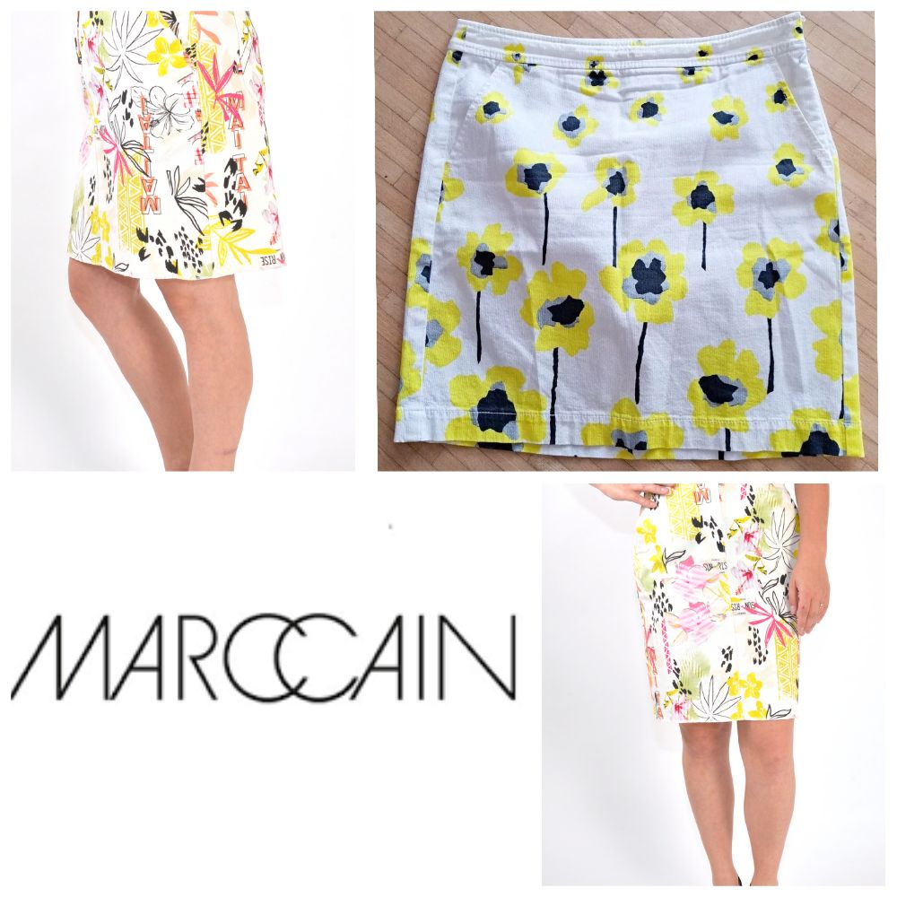 Marc Cain Minie Jupe à Imprimés Florales T40