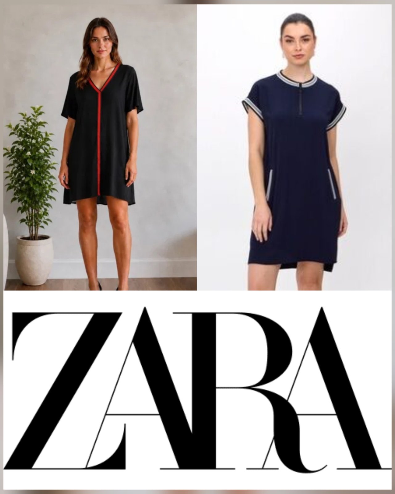 Zara Robes Tuniques : Lot de 2 en Promo Taille 34/36