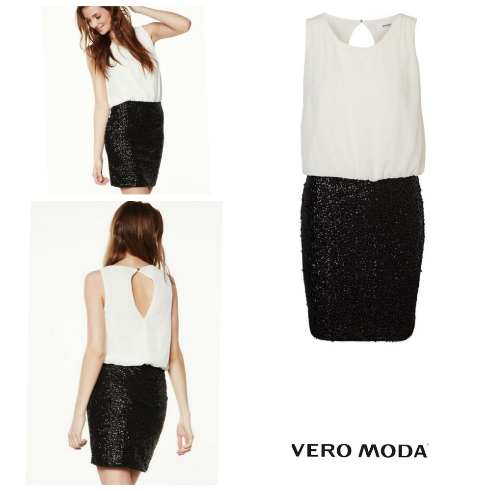 Vero Moda Robe Soirée Jupette Pailletée T36