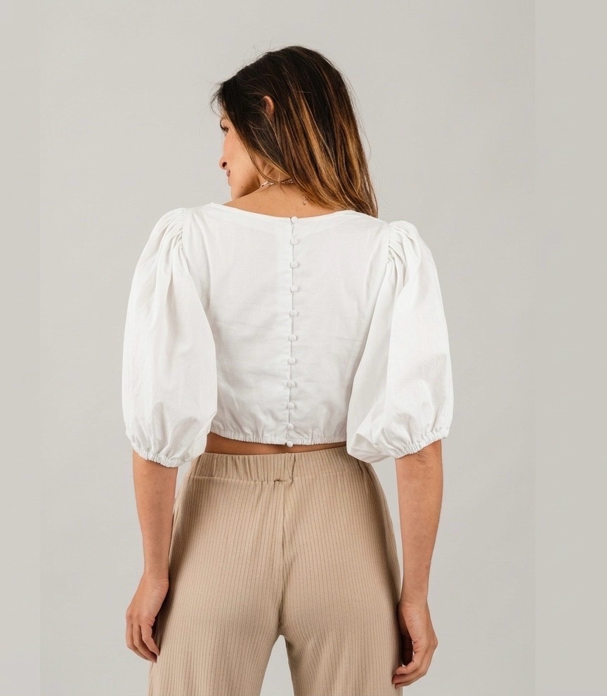 Blouse manches bouffantes 