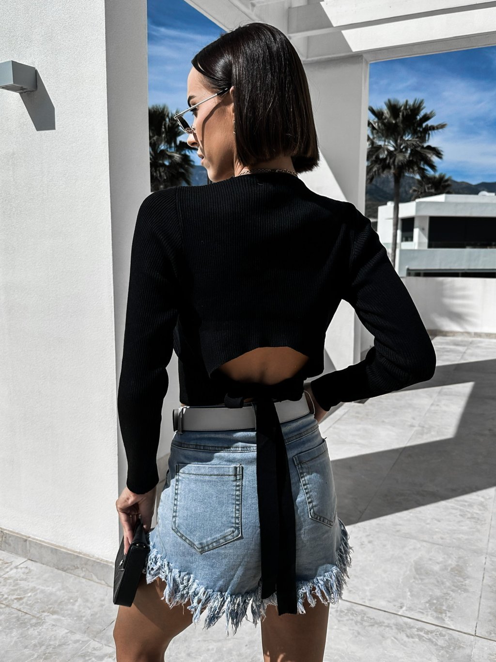 Pull noir de la marque shein ilabes taille S/XS